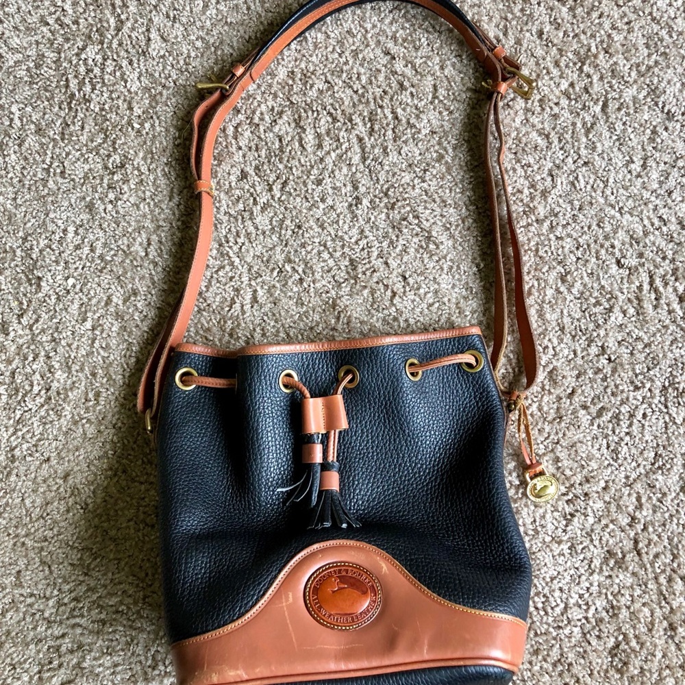 Vintage Dooney & Bourke Drawstring Bucket Bag - Picture 3 of 8